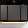 Hanah Home Consola Paris Antracita con Iluminación LED